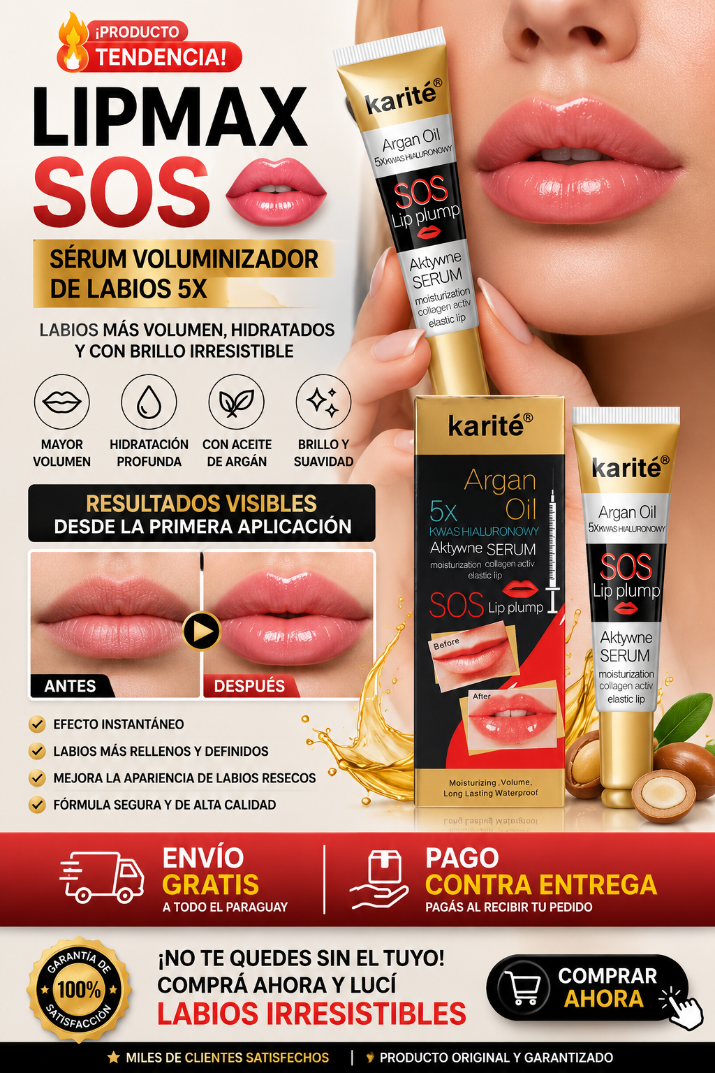 S&eacute;rum Voluminizador de Labios LipMax SOS 5X