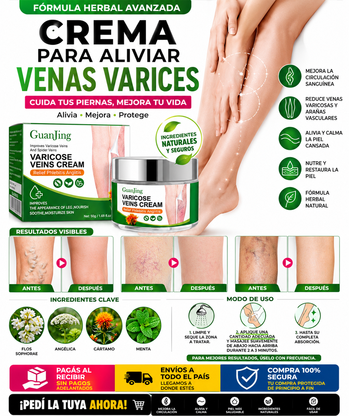 Crema para V&aacute;rices &ndash; Cuidado de Piernas